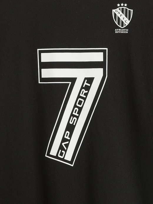 t-shirt avec logo de maillot de football pour enfants