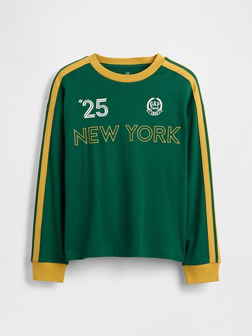 t-shirt avec logo de maillot de football pour enfants