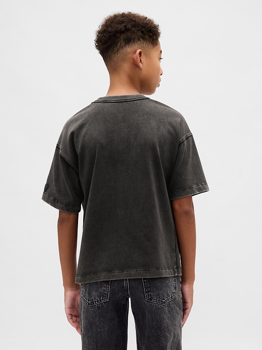t-shirt enfant gap × disney lÉtrange noël de monsieur jack de tim burton motif crâne