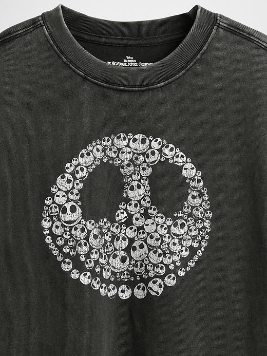 t-shirt enfant gap × disney lÉtrange noël de monsieur jack de tim burton motif crâne