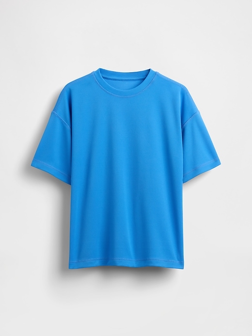 t-shirt gapfit tech en maille recyclée pour enfants