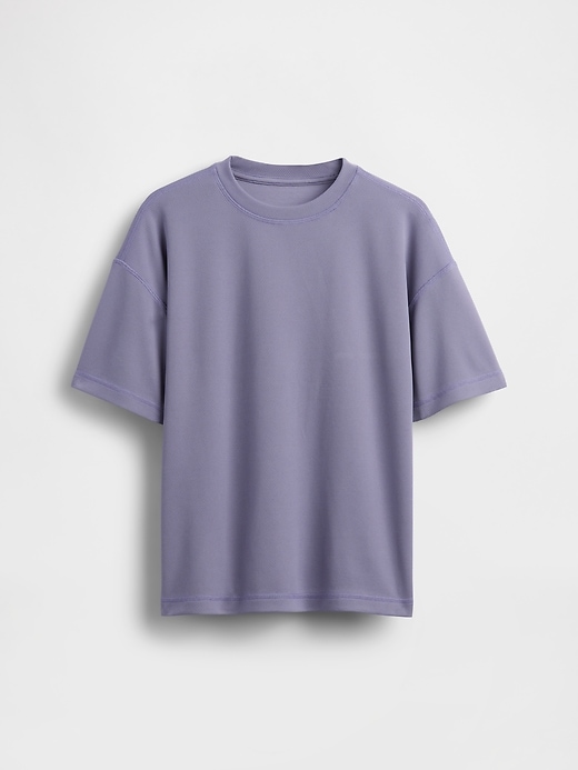 t-shirt gapfit tech en maille recyclée pour enfants
