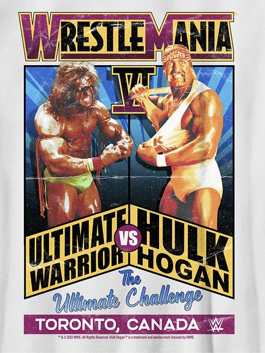 t-shirt graphique wwe ultimate warrior pour enfants