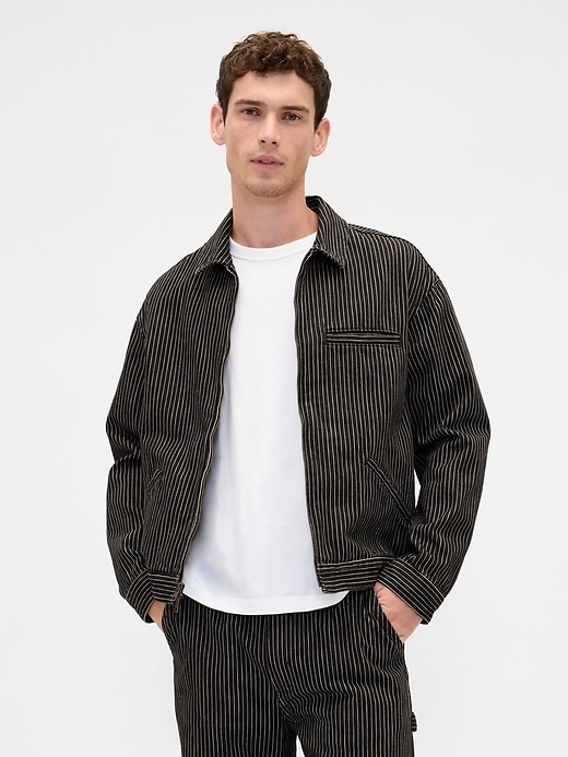 veste en jean rayée gap × disney tim burtons lÉtrange noël de monsieur jack