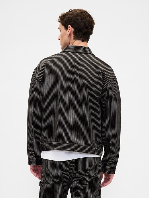 veste en jean rayée gap × disney tim burtons lÉtrange noël de monsieur jack