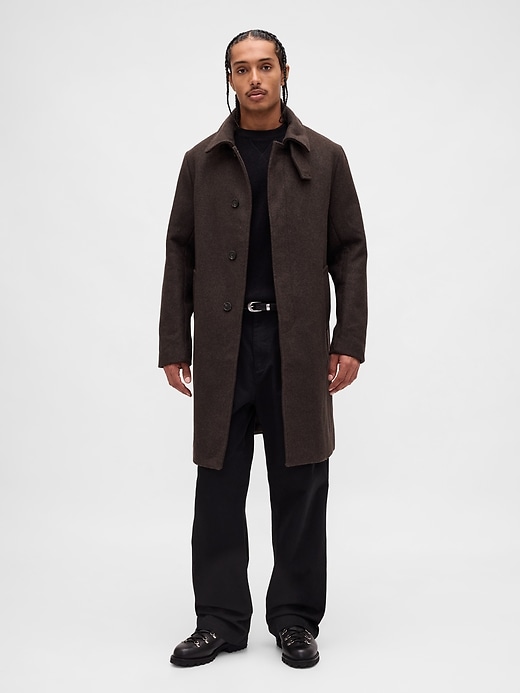 manteau de voiture en laine mélangée