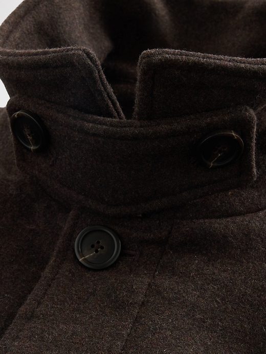 manteau de voiture en laine mélangée