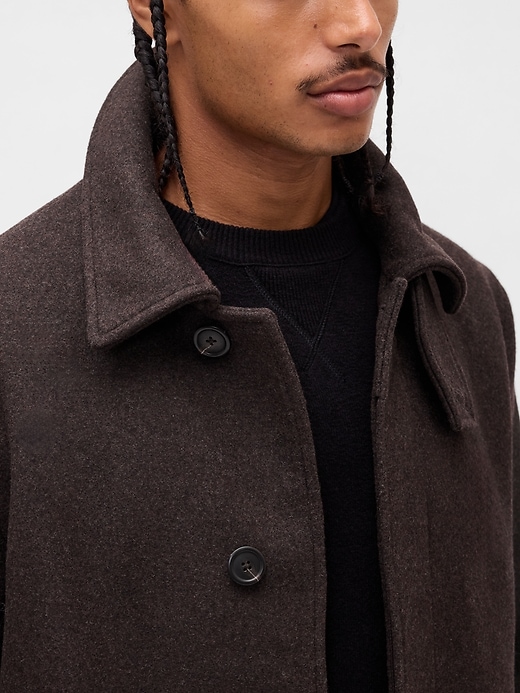 manteau de voiture en laine mélangée