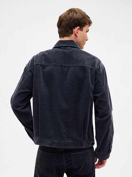 veste en velours côtelé décontractée