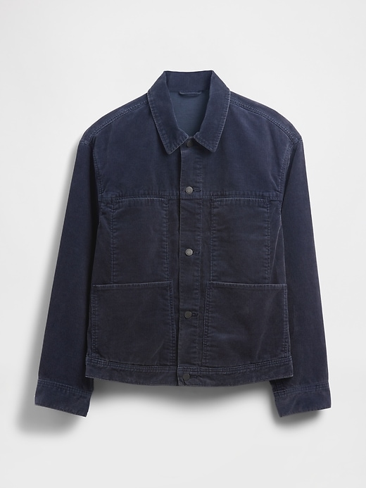 veste en velours côtelé décontractée