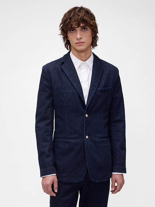 blazer en denim gapstudio