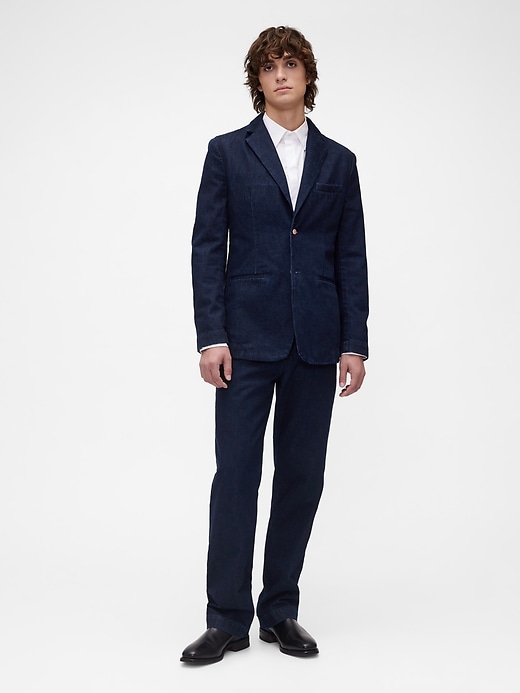 blazer en denim gapstudio