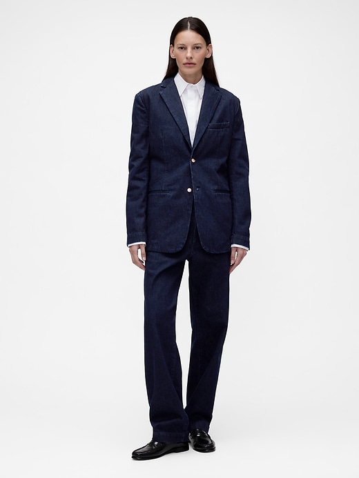 blazer en denim gapstudio