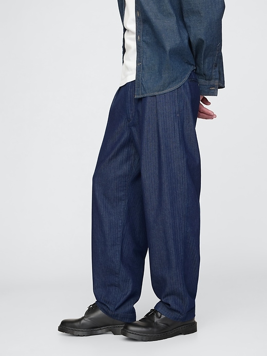 pantalon en denim ultra-doux à chevrons