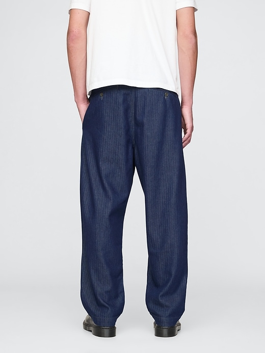 pantalon en denim ultra-doux à chevrons