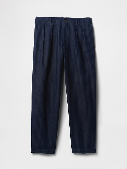pantalon en denim ultra-doux à chevrons