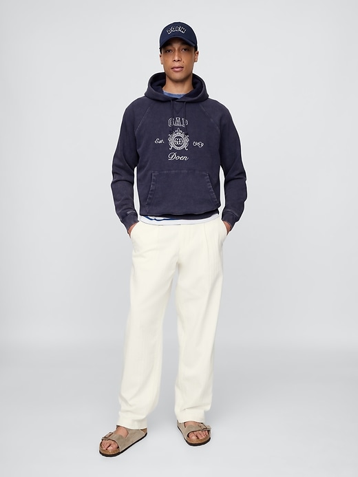 pantalon en denim plissé pour adulte gap × dÔen