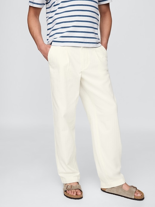 pantalon en denim plissé pour adulte gap × dÔen