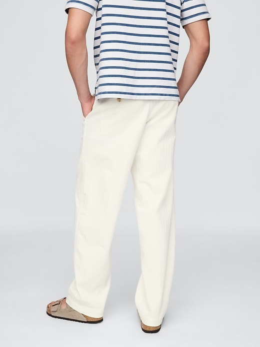 pantalon en denim plissé pour adulte gap × dÔen