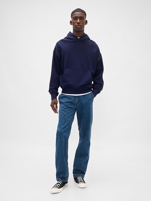 jean à pantalon droit décontracté