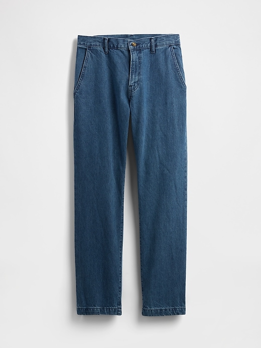 jean à pantalon droit décontracté