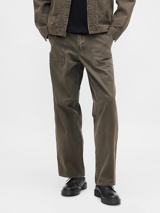 jean de charpentier ample en toile