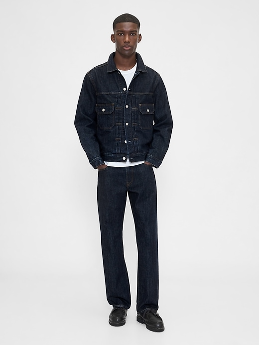 jeans droits décontractés épais
