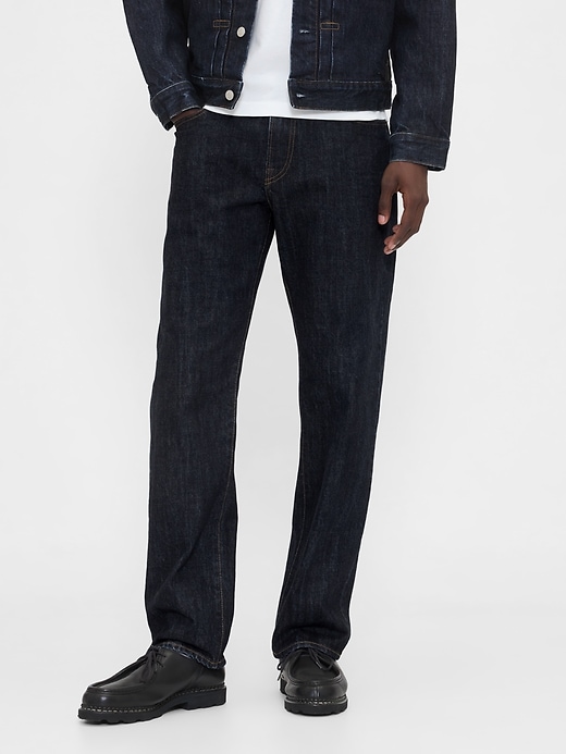jeans droits décontractés épais