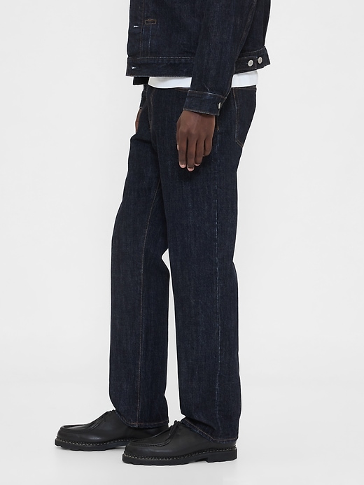 jeans droits décontractés épais