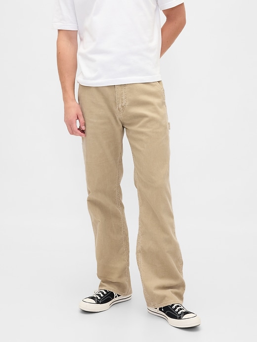 pantalon de charpentier ample en velours côtelé des années 90