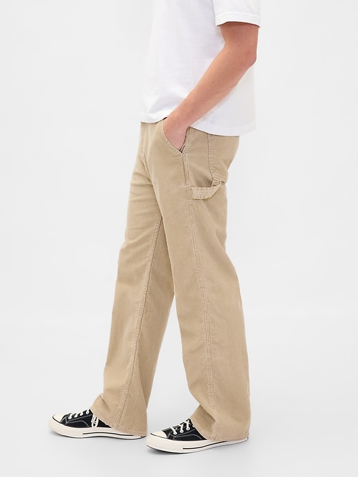 pantalon de charpentier ample en velours côtelé des années 90