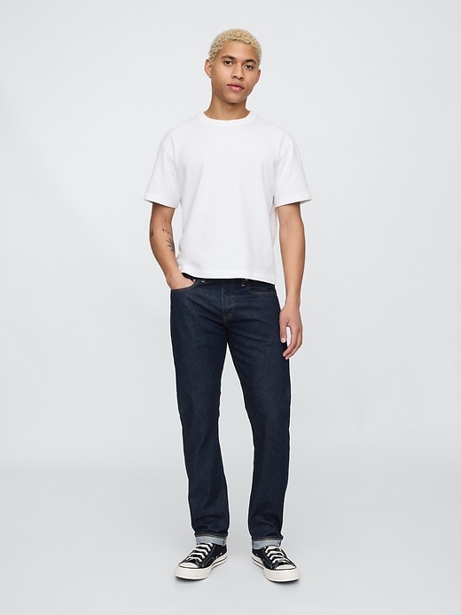 jeans slim à lisière