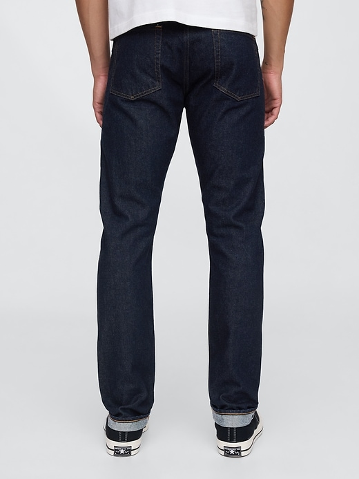 jeans slim à lisière