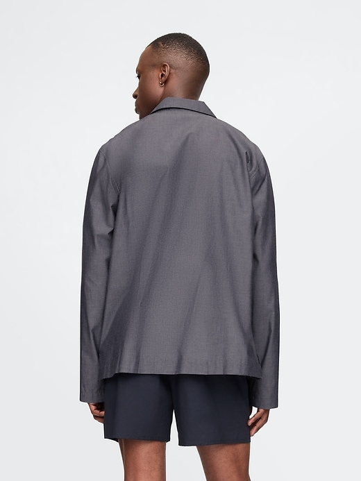 chemise de pyjama grande taille en popeline