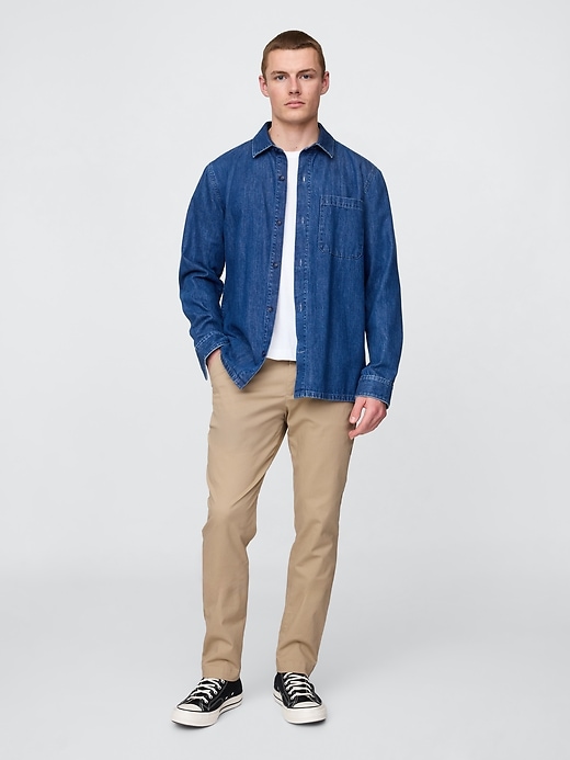 pantalons kaki slim
