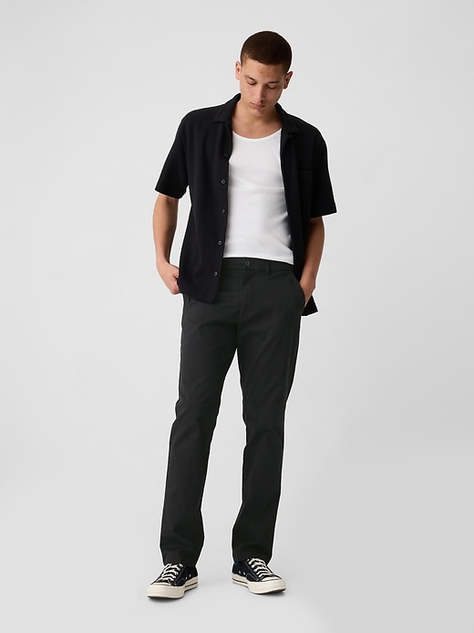 pantalon kaki droit moderne