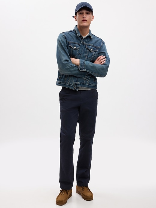 pantalon kaki droit moderne
