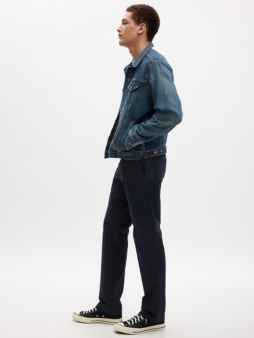 pantalon kaki droit moderne