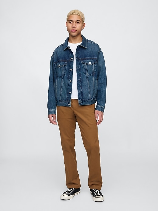 pantalon kaki droit moderne