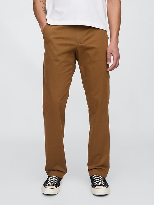 pantalon kaki droit moderne