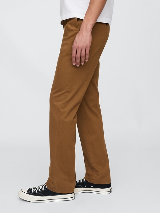 pantalon kaki droit moderne