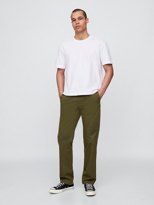 pantalon kaki droit moderne