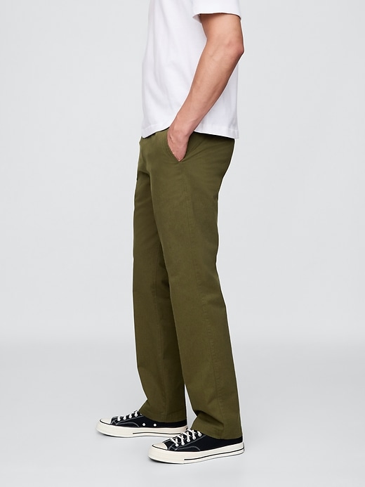pantalon kaki droit moderne