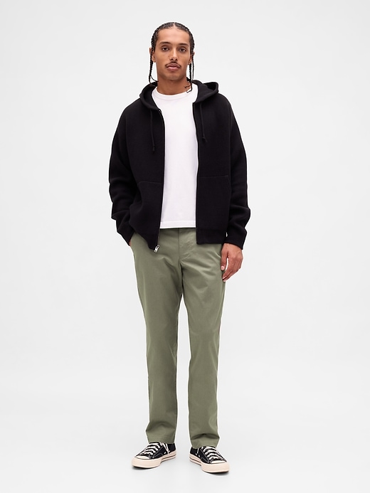 pantalon kaki droit moderne