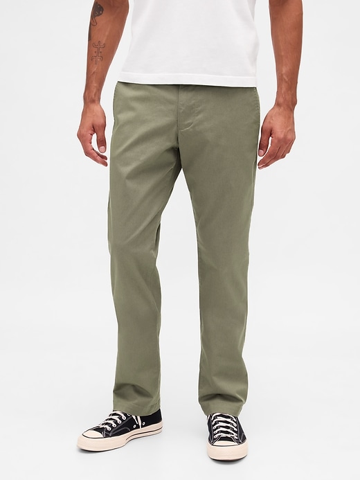 pantalon kaki droit moderne