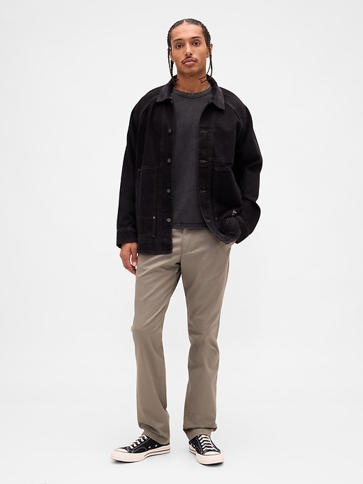 pantalon kaki droit moderne