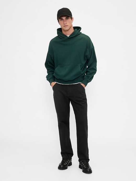 pantalon kaki utilitaire droit décontracté