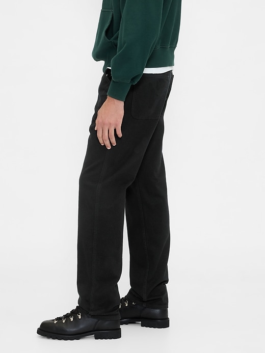 pantalon kaki utilitaire droit décontracté