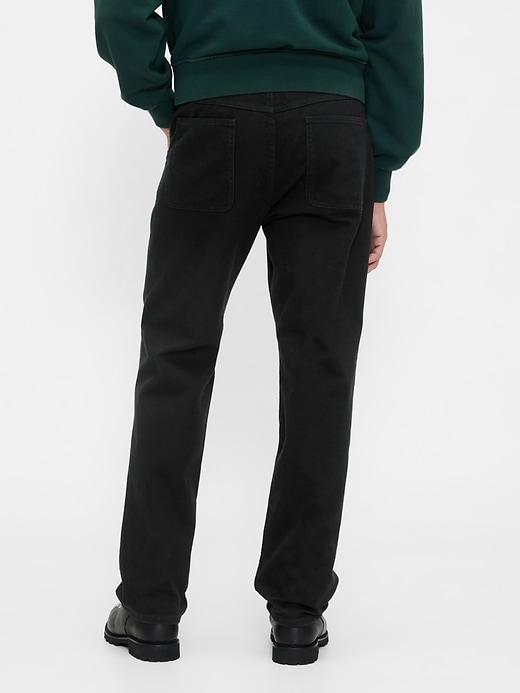 pantalon kaki utilitaire droit décontracté