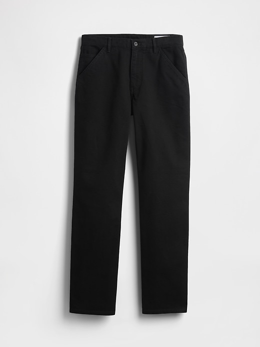 pantalon kaki utilitaire droit décontracté